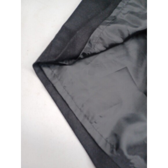 Vtg Sag Harbor Petite Black Skirt Knee Midi 16P 100% Wool - Picture 5 of 7